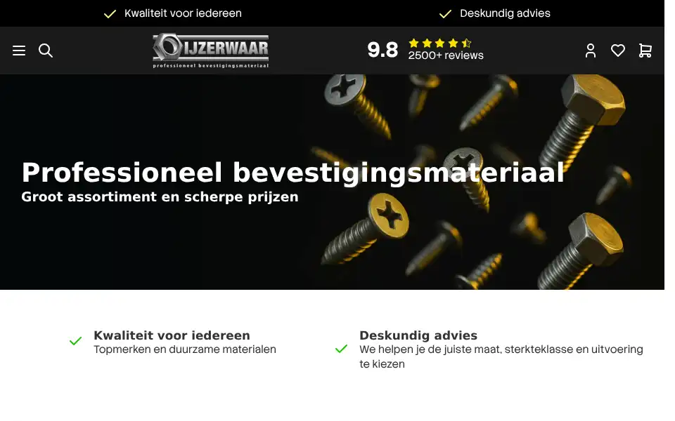 Screenshot of ijzerwaar.be