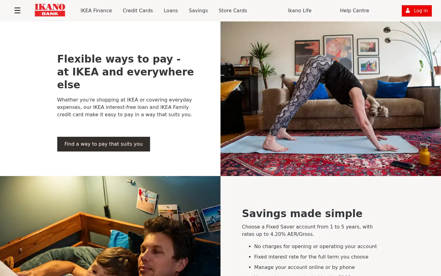 Screenshot of ikano.co.uk