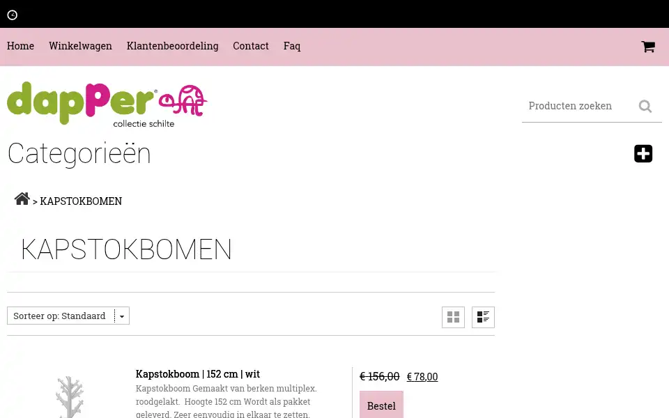 Screenshot of ikbendapper.nl