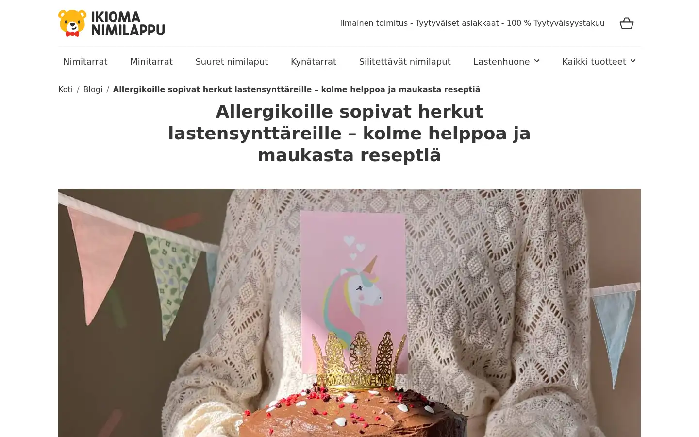 Screenshot of ikioma.fi