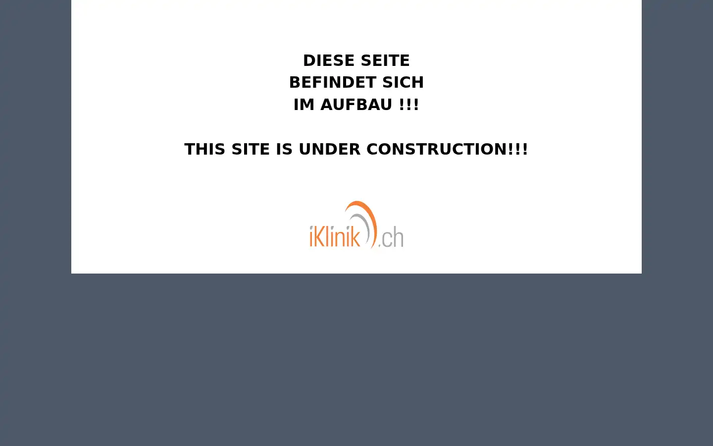 Screenshot of iklinik.ch