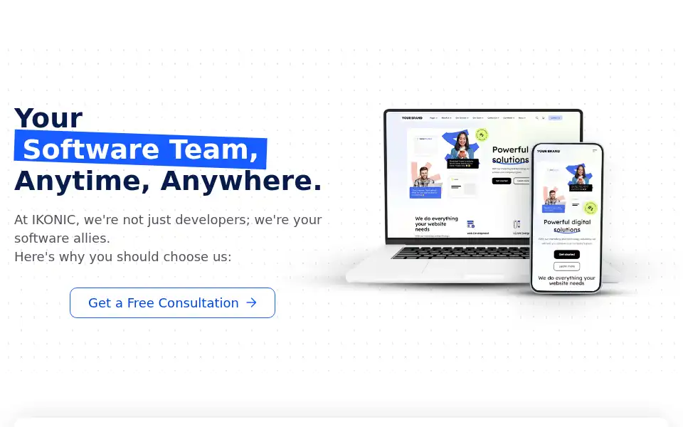Screenshot of ikonicdev.com
