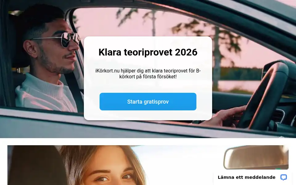 Screenshot of ikorkort.nu