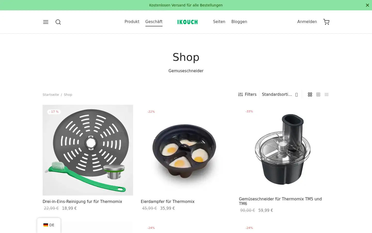 Screenshot of ikouch.com
