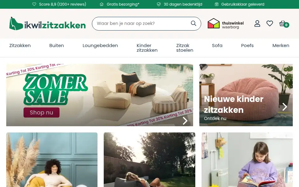 Screenshot of ikwilzitzakken.nl