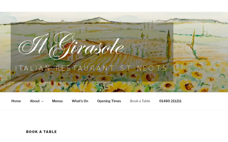 Screenshot of il-girasole.co.uk