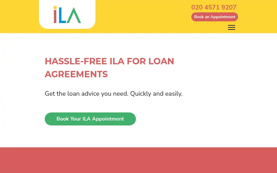 Screenshot of ila.co.uk