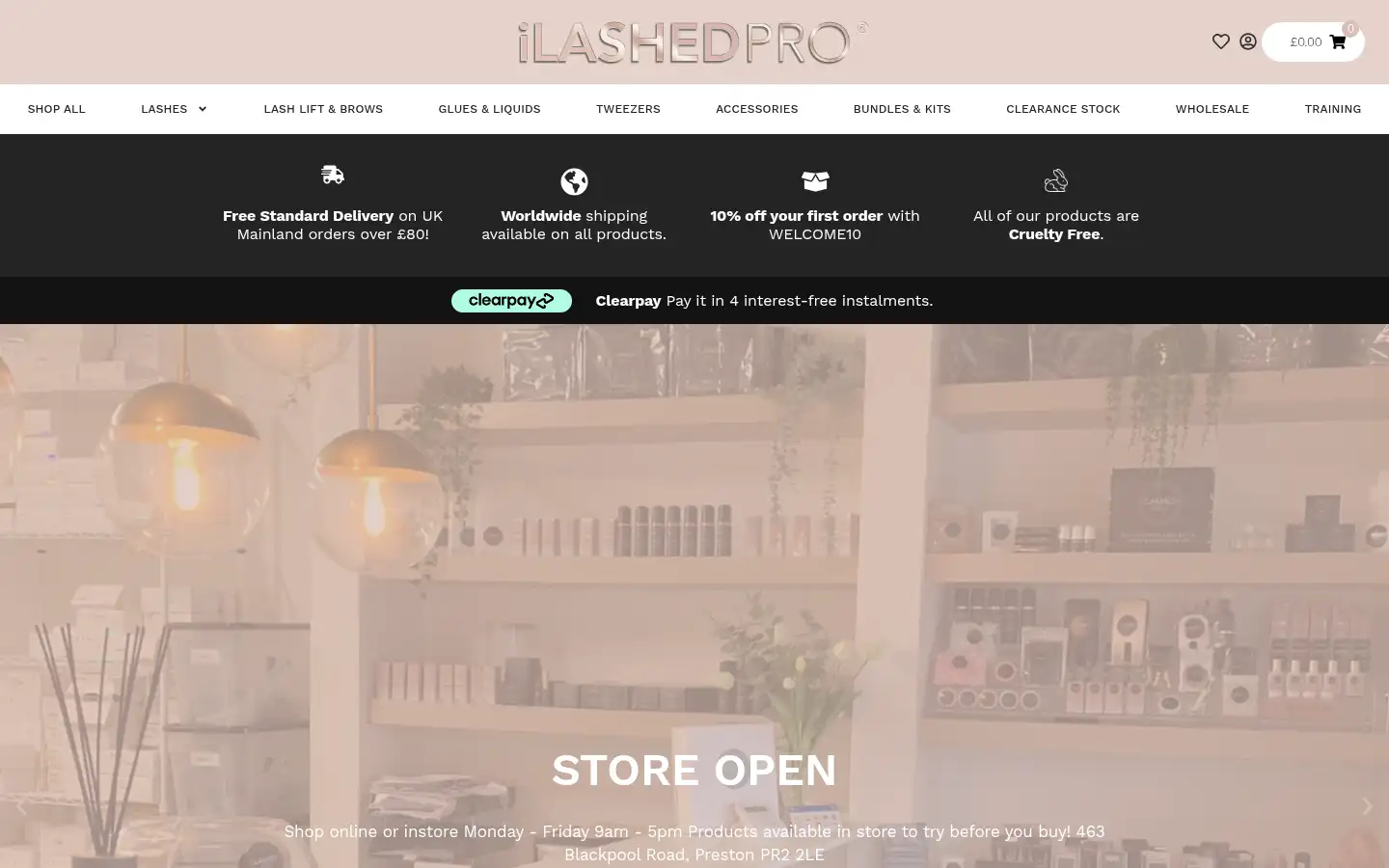 Screenshot of ilashedpro.co.uk