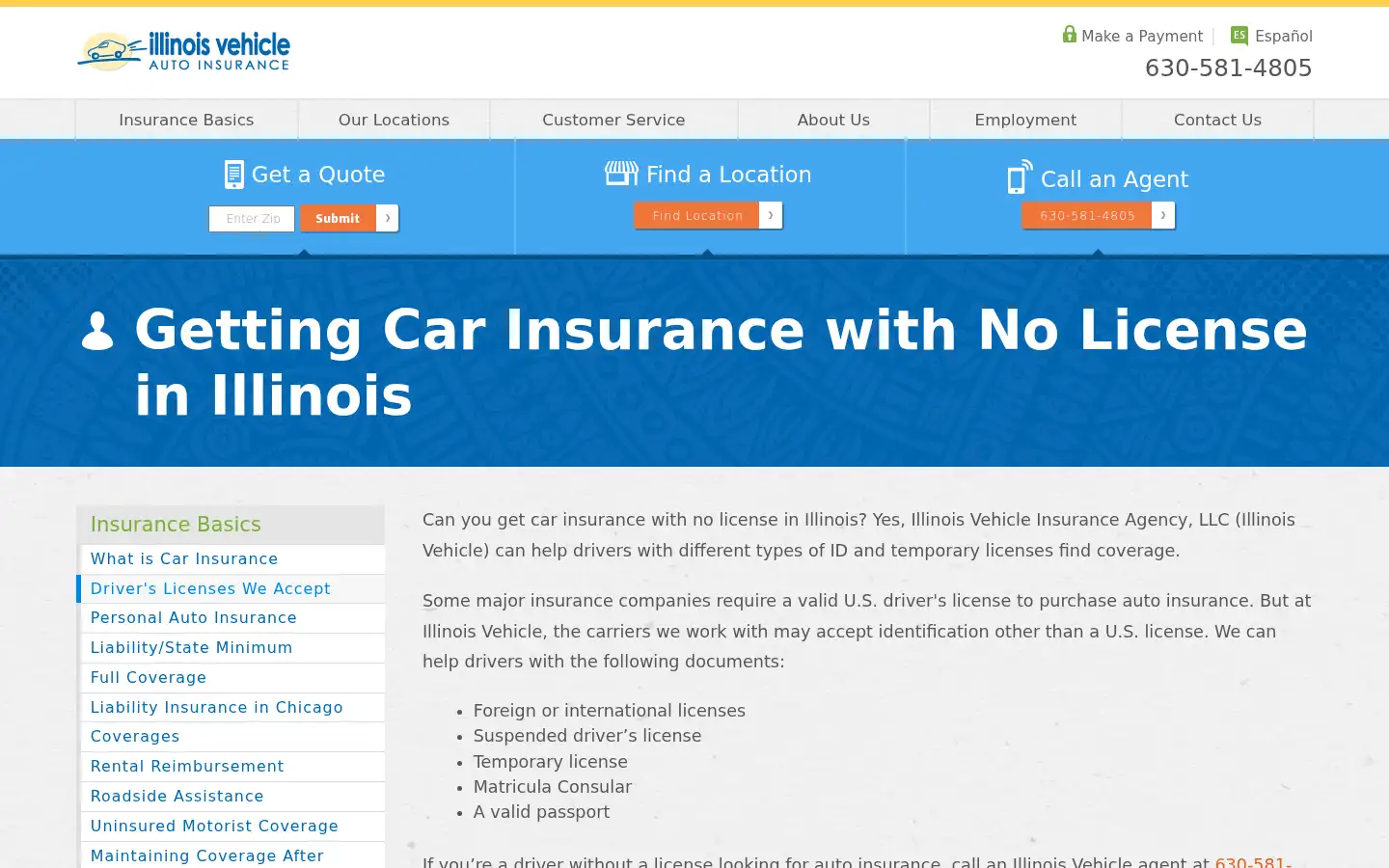 Screenshot of illinoisvehicle.com