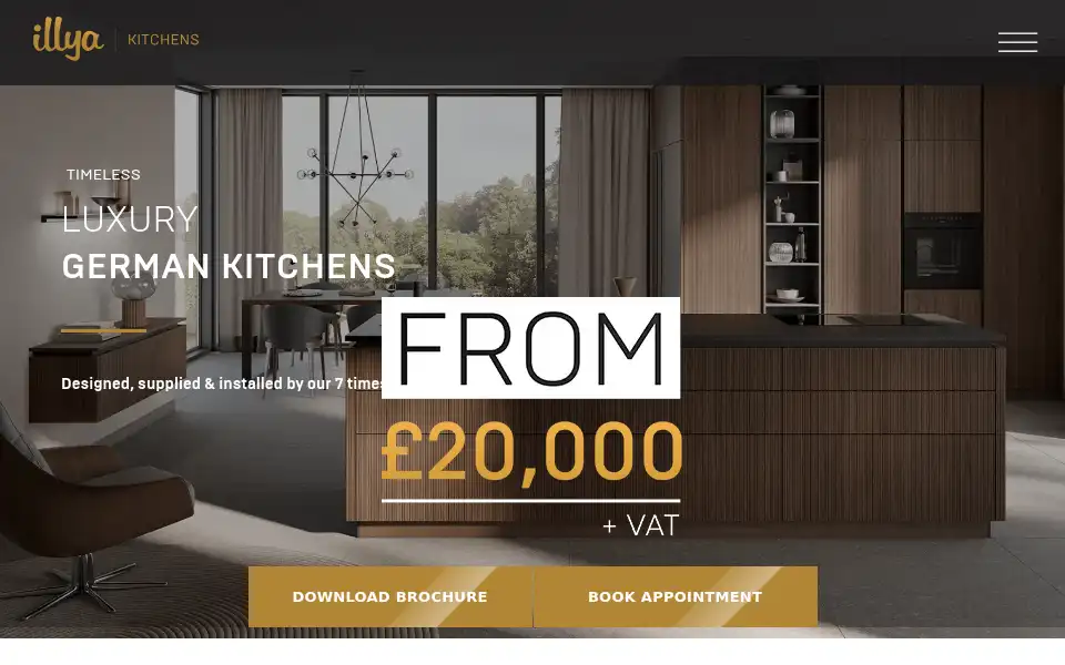 Screenshot of illyakitchens.com
