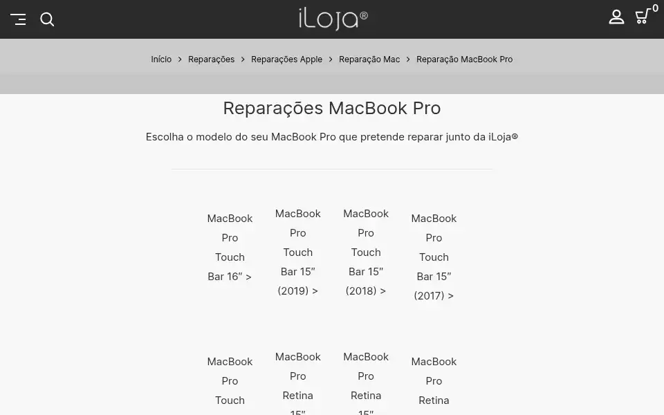 Screenshot of iloja.pt
