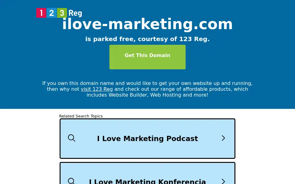 Screenshot of ilove-marketing.com