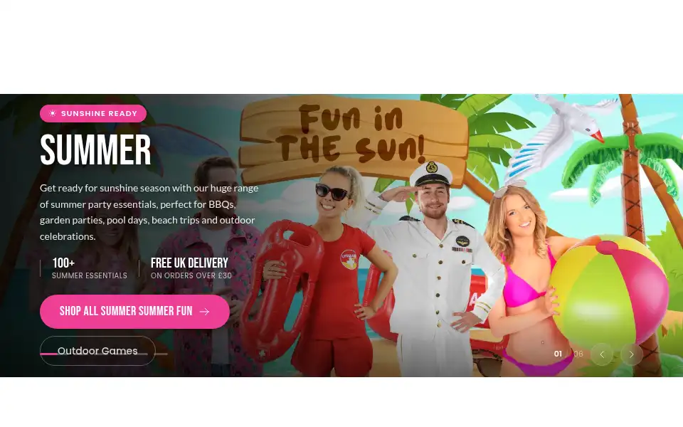 Screenshot of ilovefancydress.com