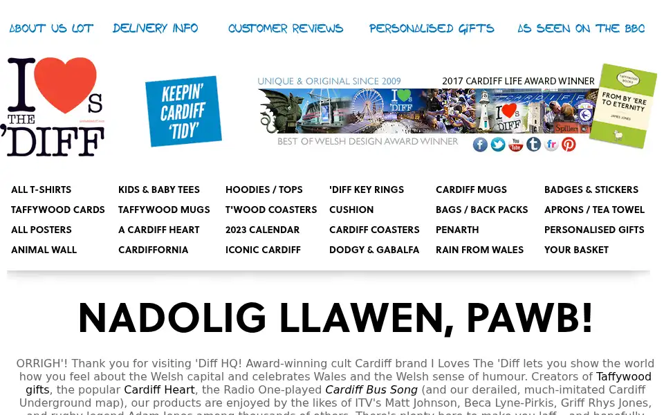 Screenshot of ilovesthediff.com