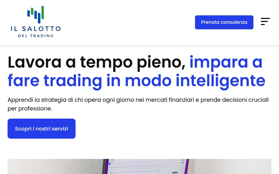 Screenshot of ilsalottodeltrading.com