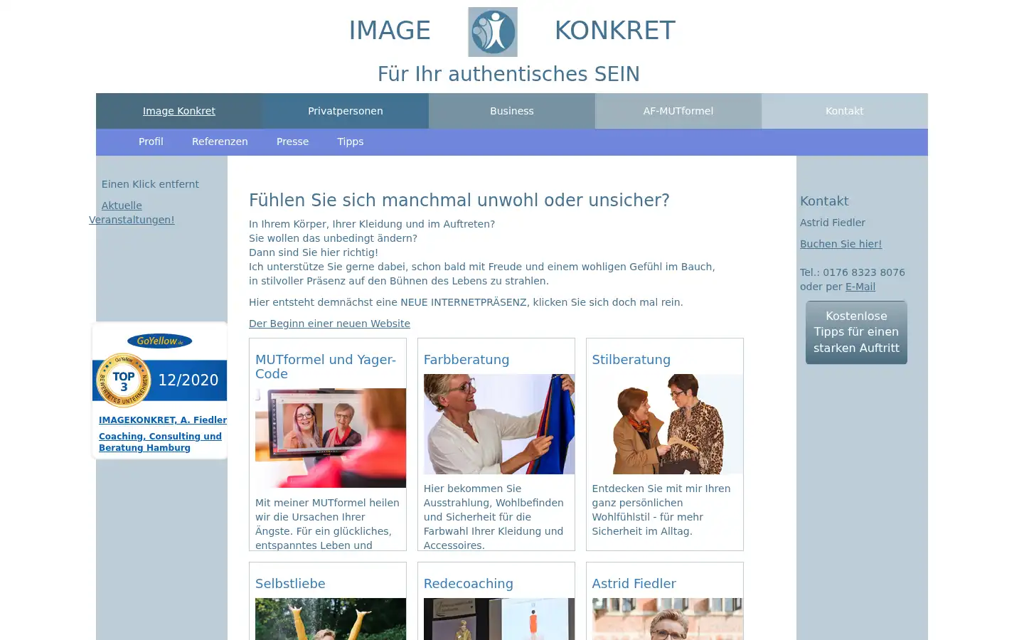 Screenshot of imagekonkret.de