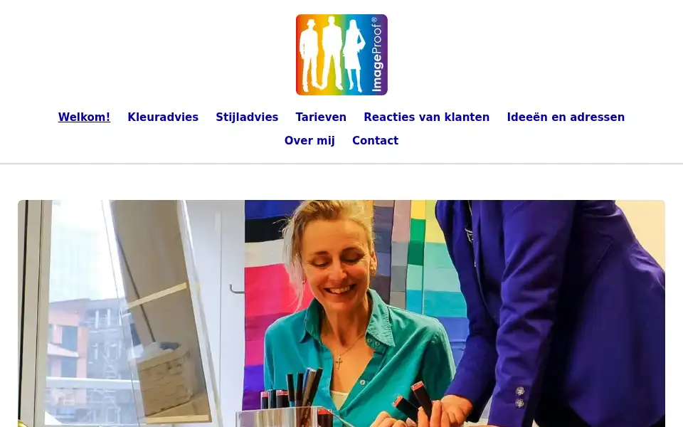 Screenshot of imageproof.nl