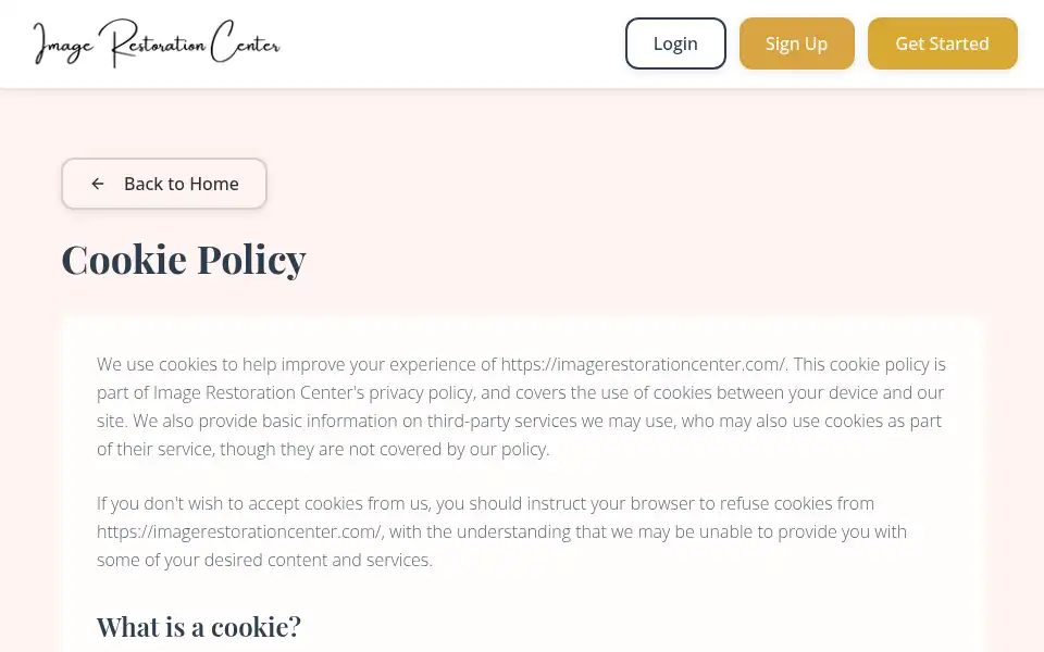 Screenshot of imagerestorationcenter.com