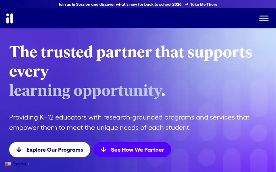 Screenshot of imaginelearning.com