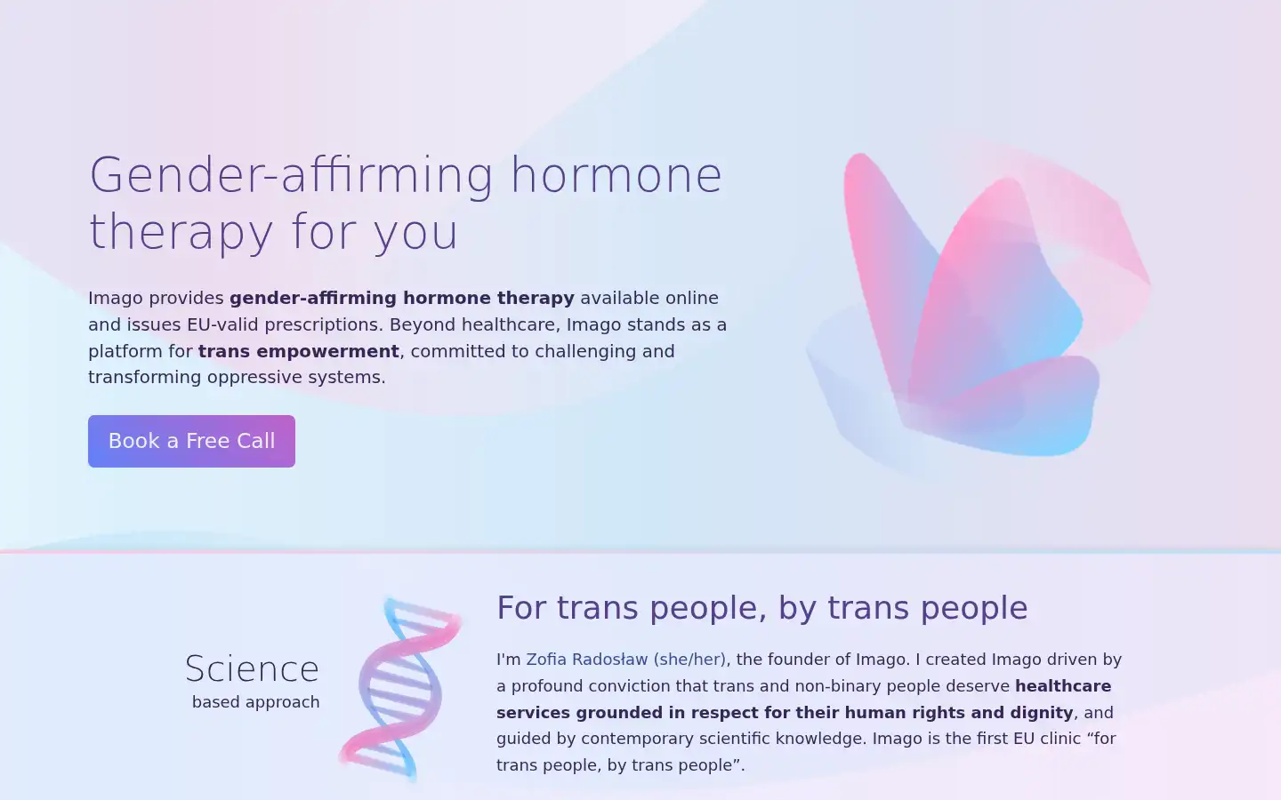 Screenshot of imago.tg