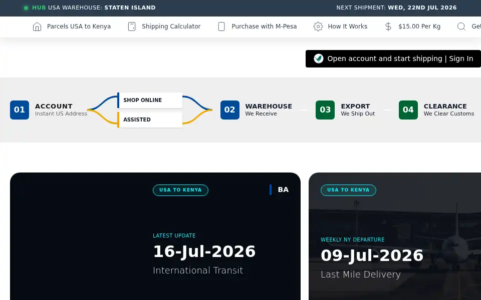Screenshot of imailkenya.co.ke