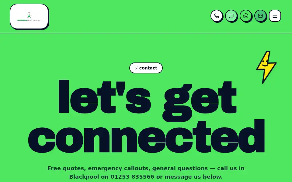 Screenshot of imanelectrician.co.uk