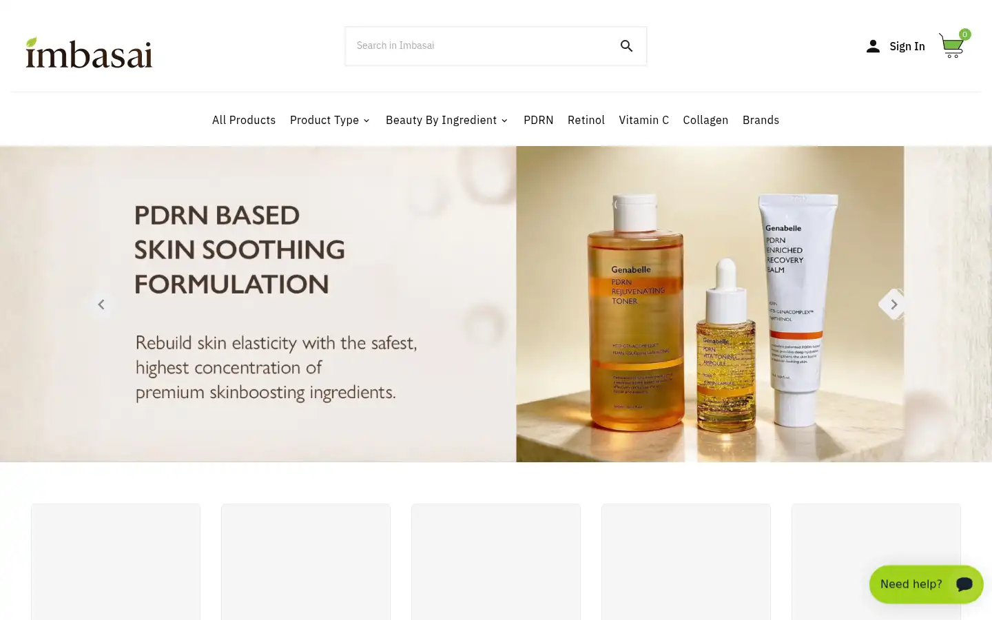 Screenshot of imbasai.com