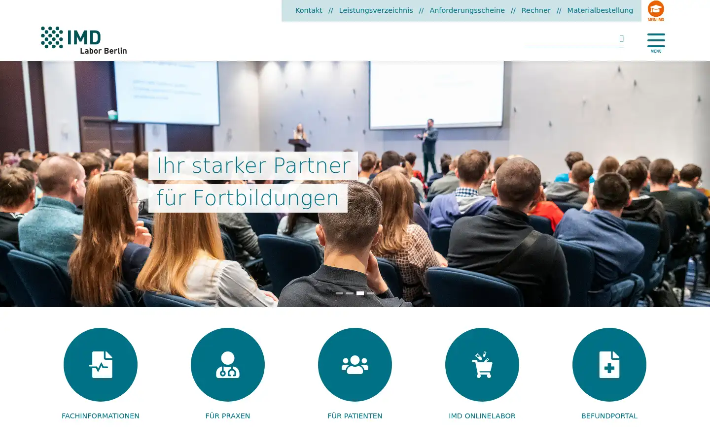 Screenshot of imd-berlin.de