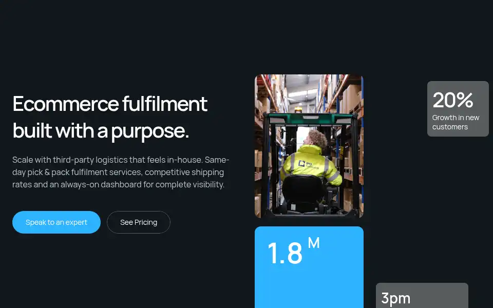 Screenshot of imdfulfilment.com