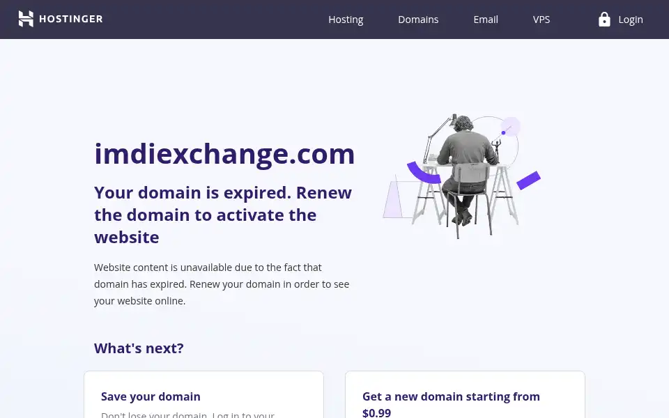 Screenshot of imdiexchange.com