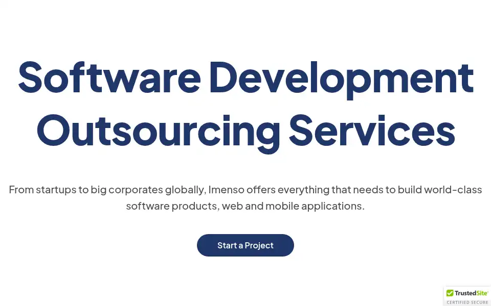 Screenshot of imensosoftware.com