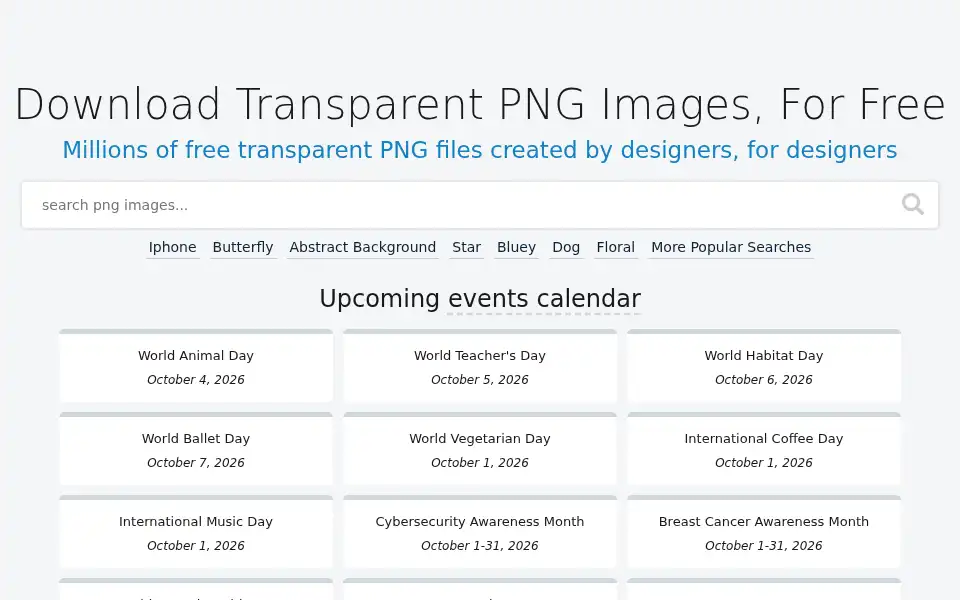 Screenshot of imgbin.com