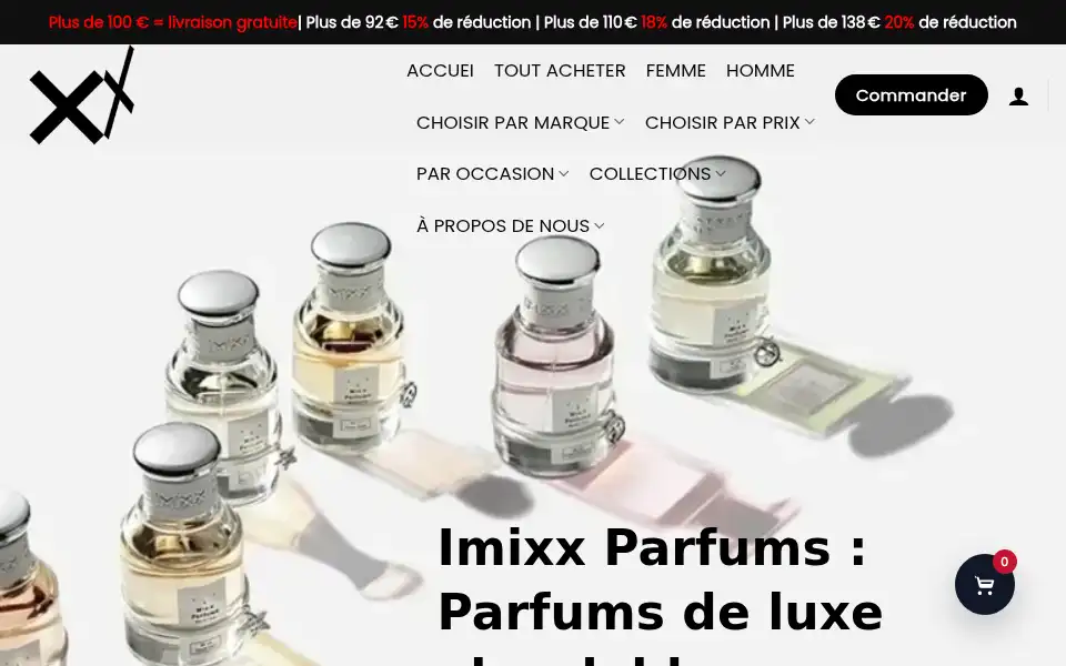 Screenshot of imixxperfume.fr