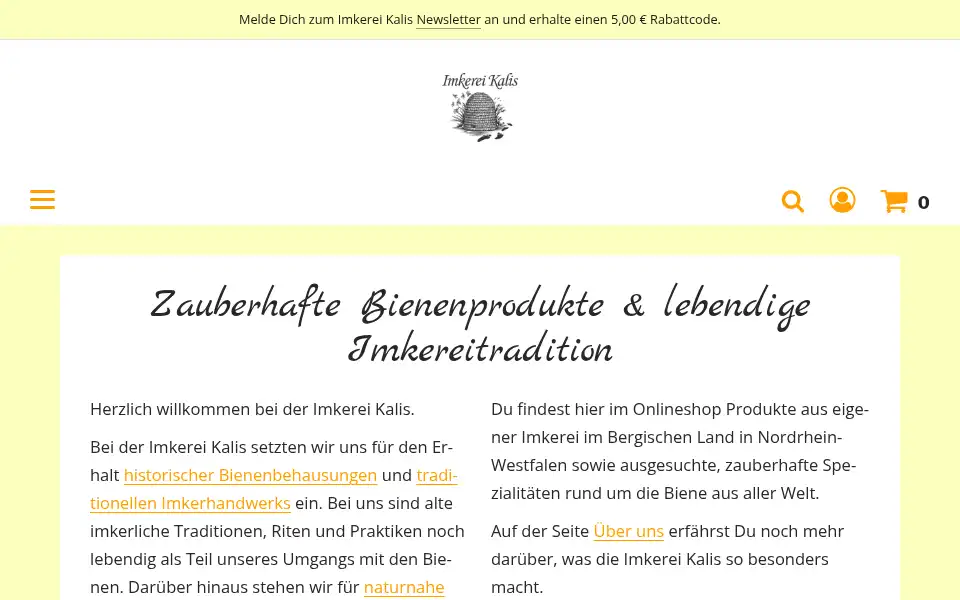Screenshot of imkerei-kalis.de