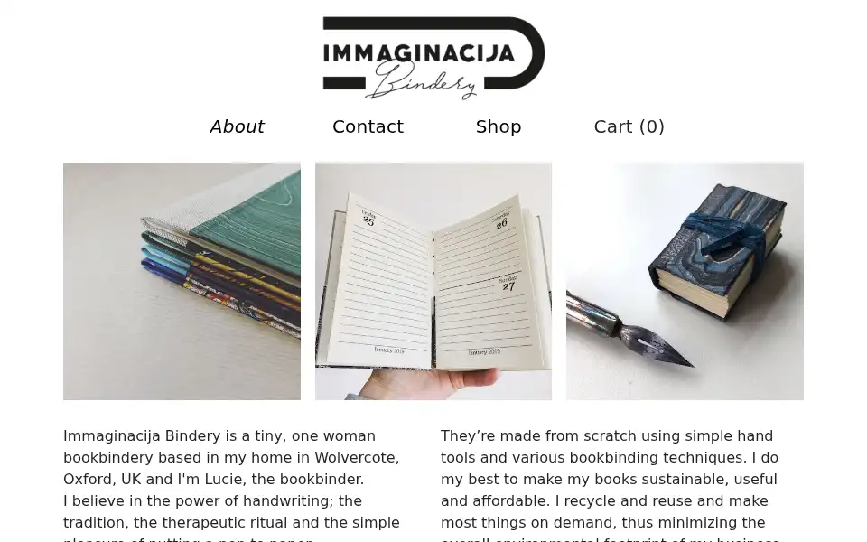 Screenshot of immaginacija.com