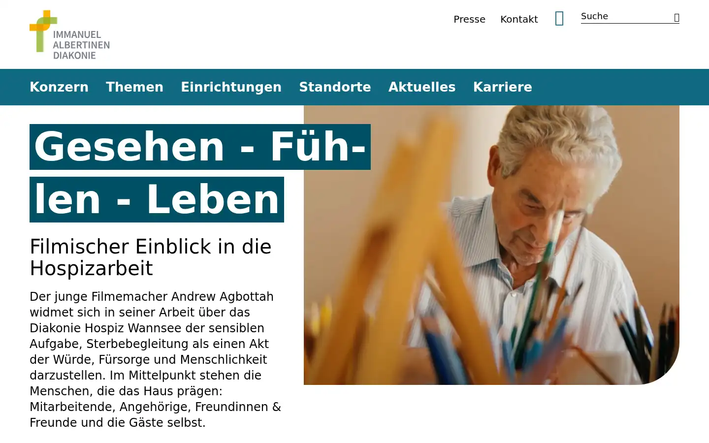 Screenshot of immanuel.de