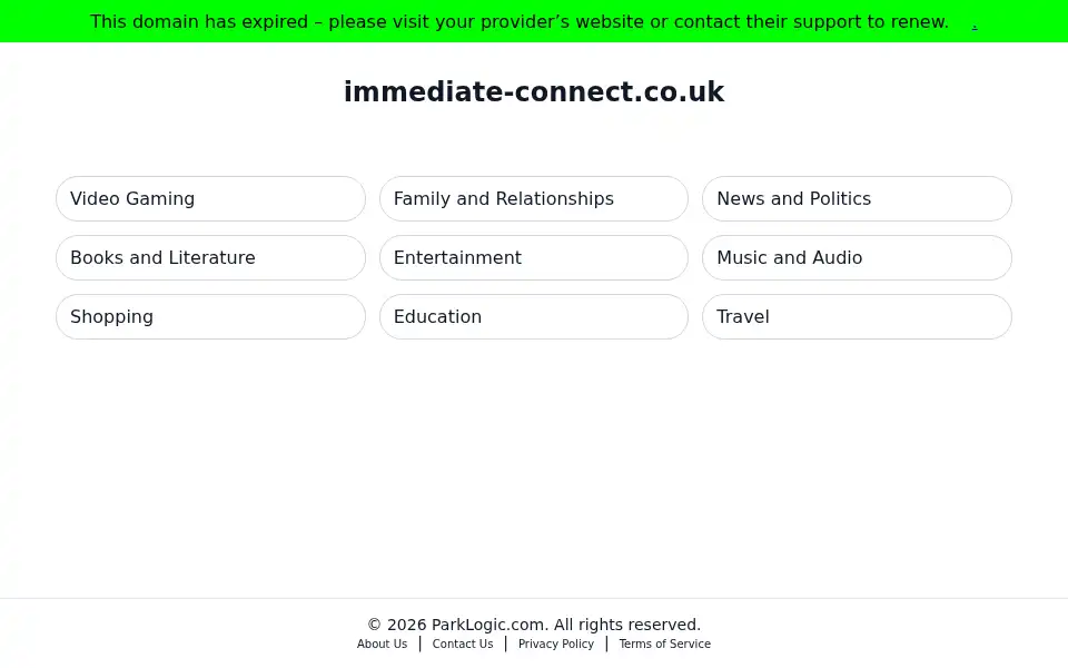 Screenshot of immediate-connect.co.uk