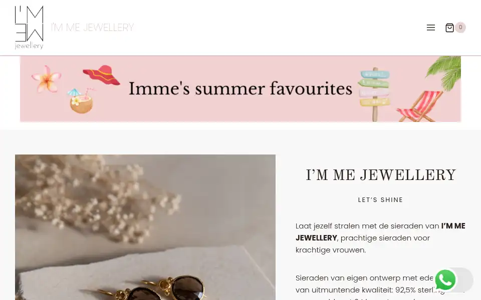 Screenshot of immejewellery.nl