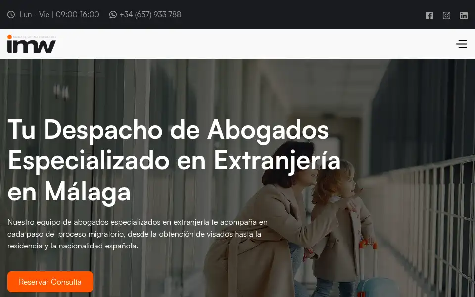 Screenshot of immiworld.es