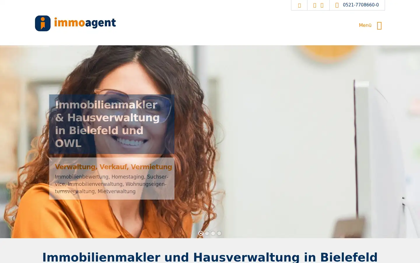 Screenshot of immoagent.info