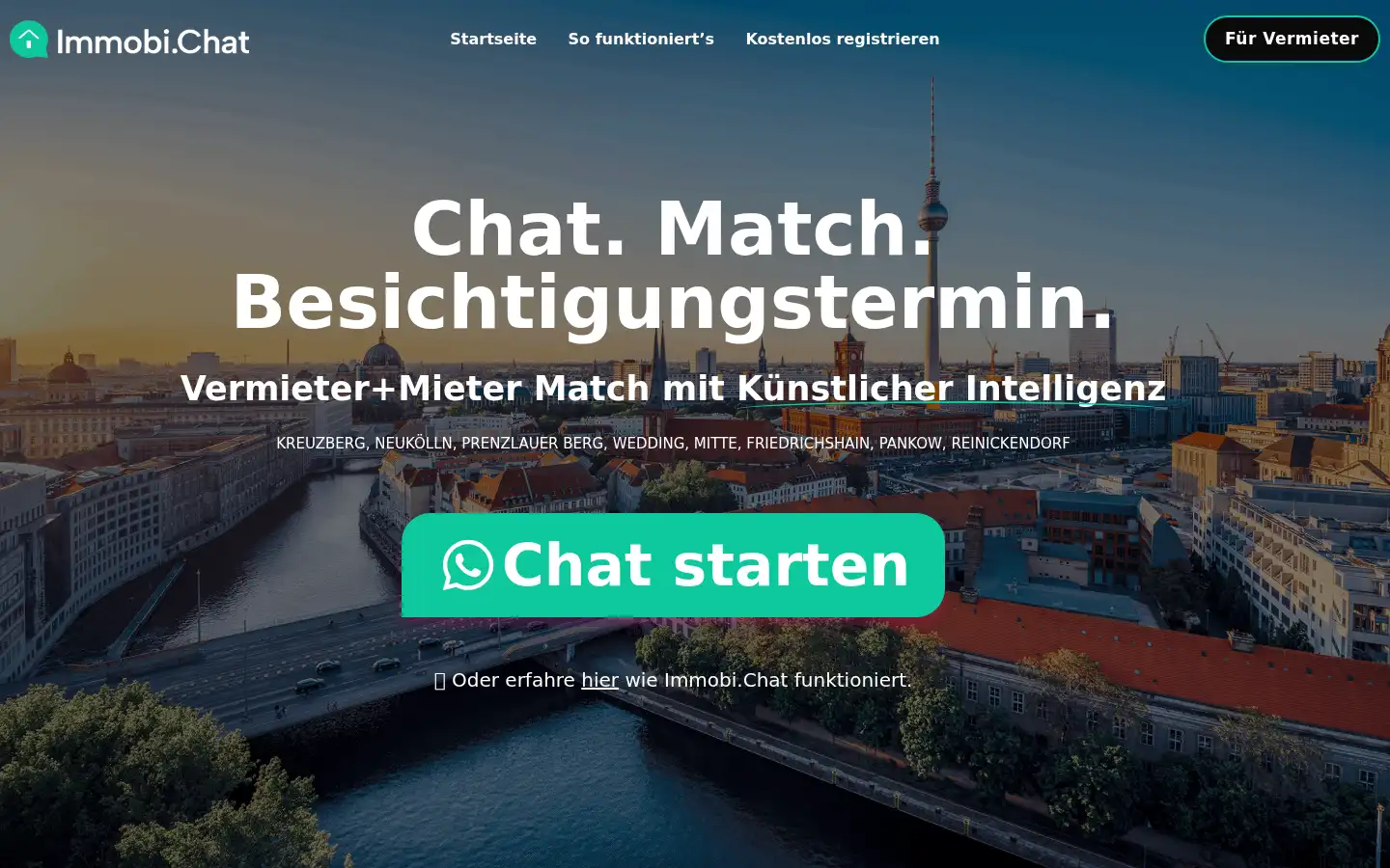 Screenshot of immobi.chat