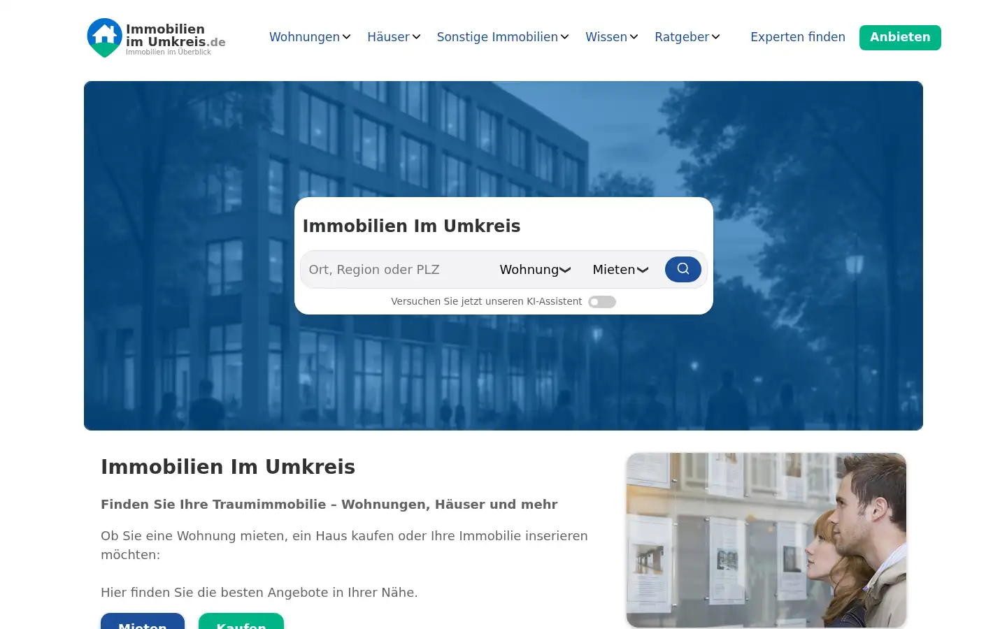 Screenshot of immobilien-im-umkreis.de