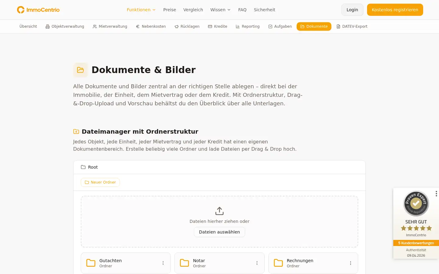 Screenshot of immocentrio.de