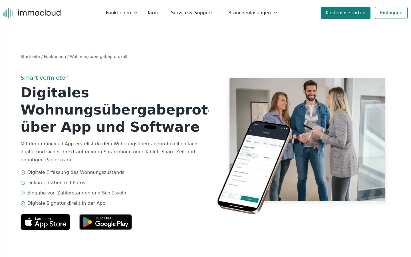 Screenshot of immocloud.de