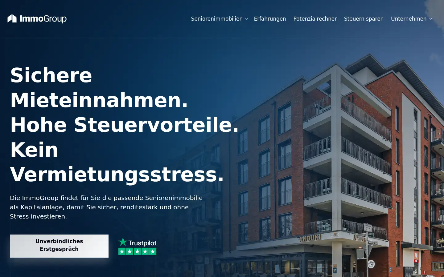 Screenshot of immogroup.de