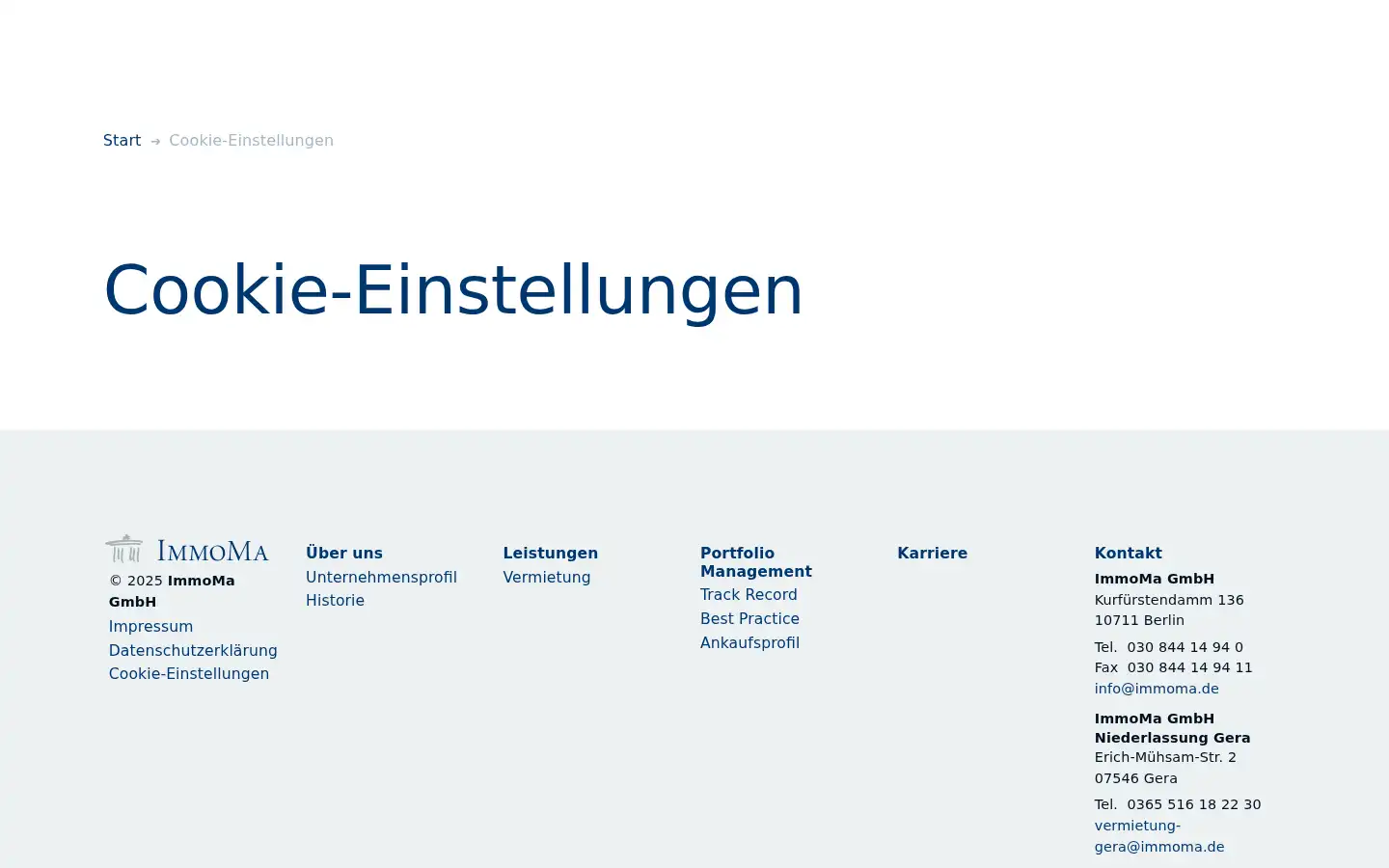 Screenshot of immoma.de