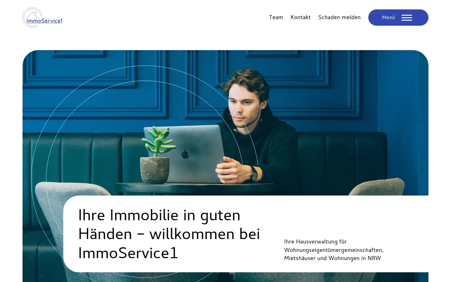 Screenshot of immoservice1.de