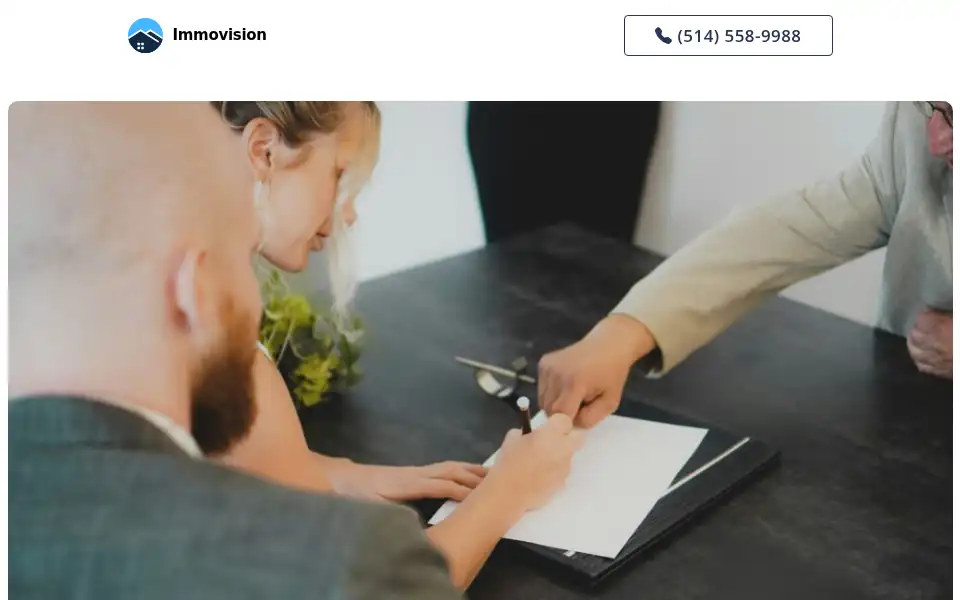 Screenshot of immovision.ca