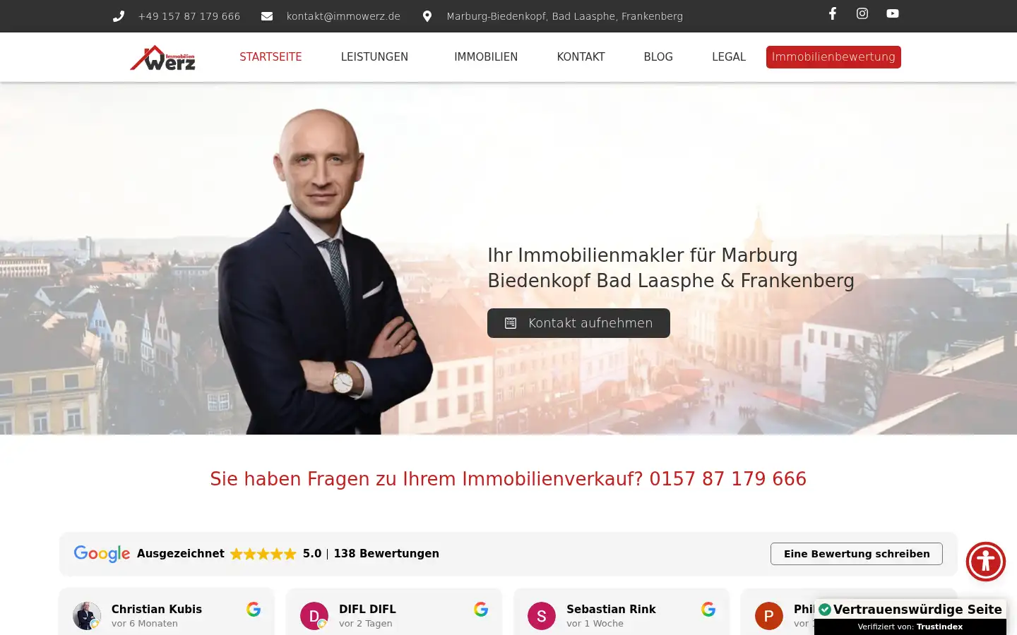 Screenshot of immowerz.de