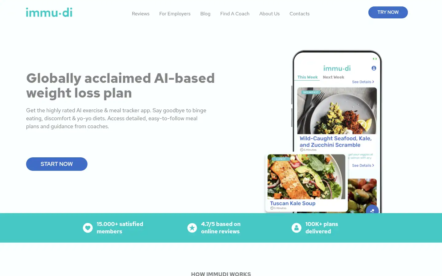 Screenshot of immudi.com